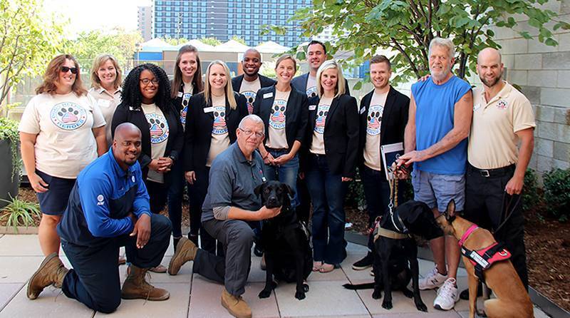 Fall 2017 Ignite Louisville team who worked with Dogs Helping Heroes