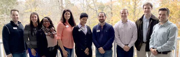 Adam Emrick, Lindy Lamkin, Maria Wilson, Lisa Bellafato, Janna Woodfork, Dan Robbins, Drew Eckman, Jason Hesketh, and Wes Sydnor.